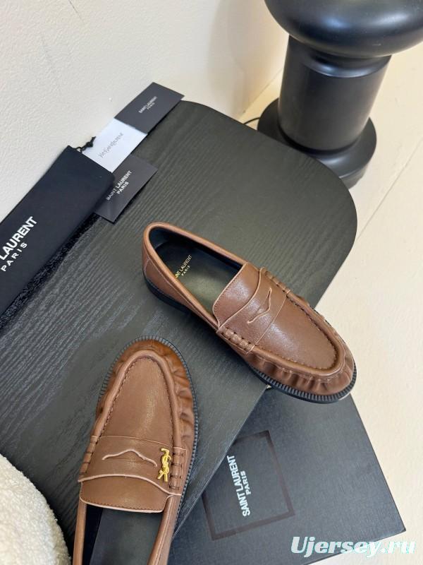 Saint Laurent Classic Loafer Leather Shoes - KFY00350