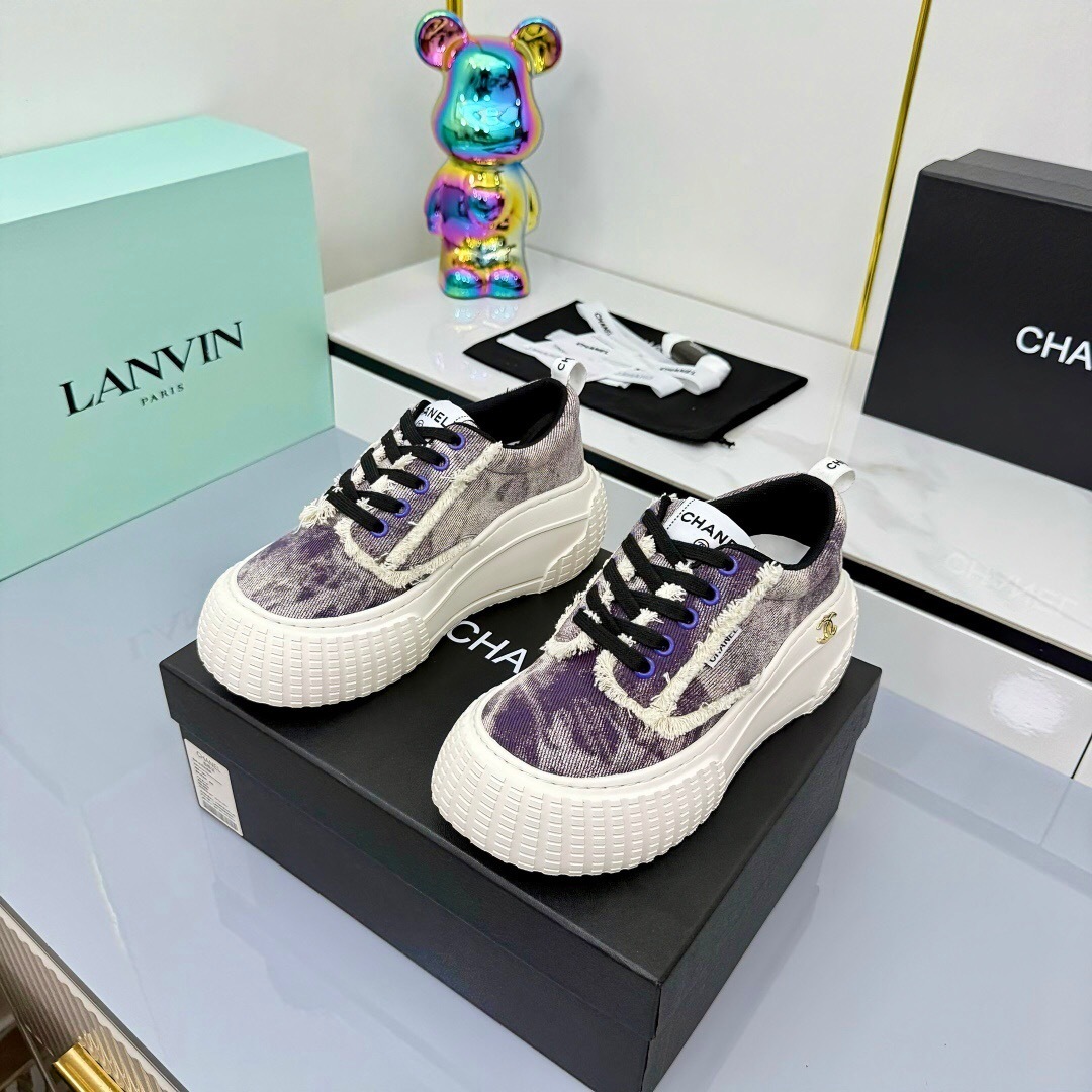 Chanel 2025/SS Little Chanel Loafers Panda Shoes Casual Sneakers - LY00330