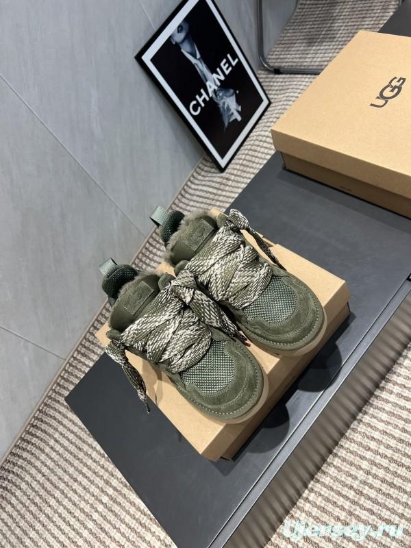 UGG Platform Sneakers Series Round Toe Chunky Sole Casual Shoes - MJ00270