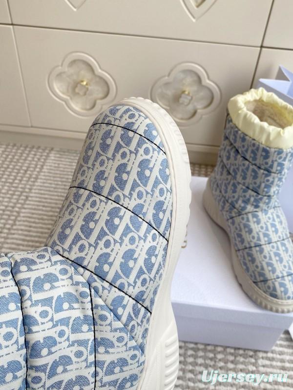 Dior Frost Ankle Boots Wool Platform Snow Boots - KFY00300