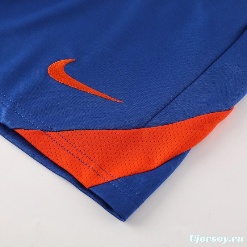 2025 Netherlands Blue Short Sleeve+Soccer Shorts
