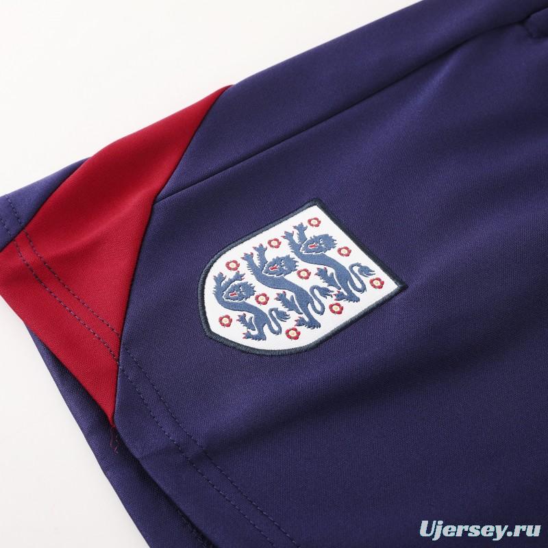 2025 England Purple Short Sleeve+Soccer Shorts