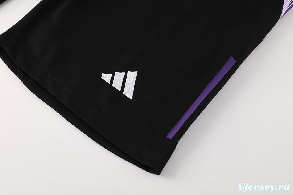 2025 Germany Purple Short Sleeve+Soccer Shorts