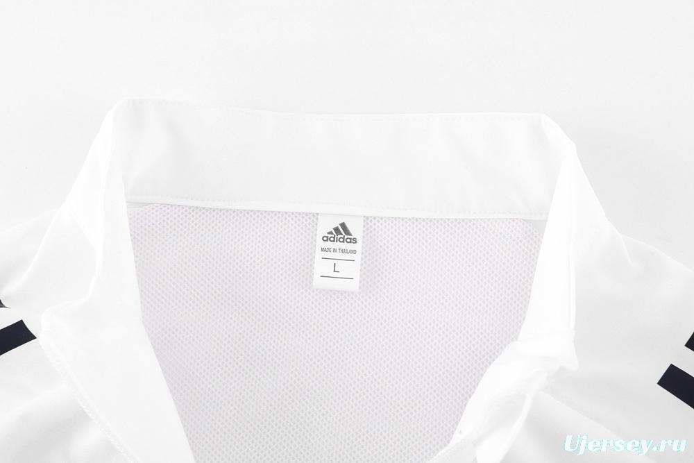 25/26 Arsenal White S-2XL Half Zipper Jacket+Long Pants