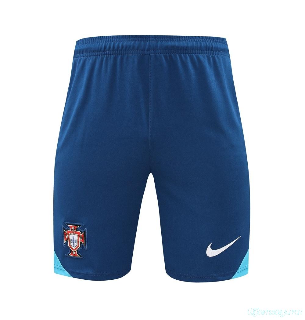 2025 Portugal Royal Blue Short Sleeve+Soccer Shorts