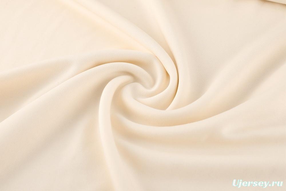 23/24 Barcelona Beige S-2XL Half Zipper Jacket+Long Pants