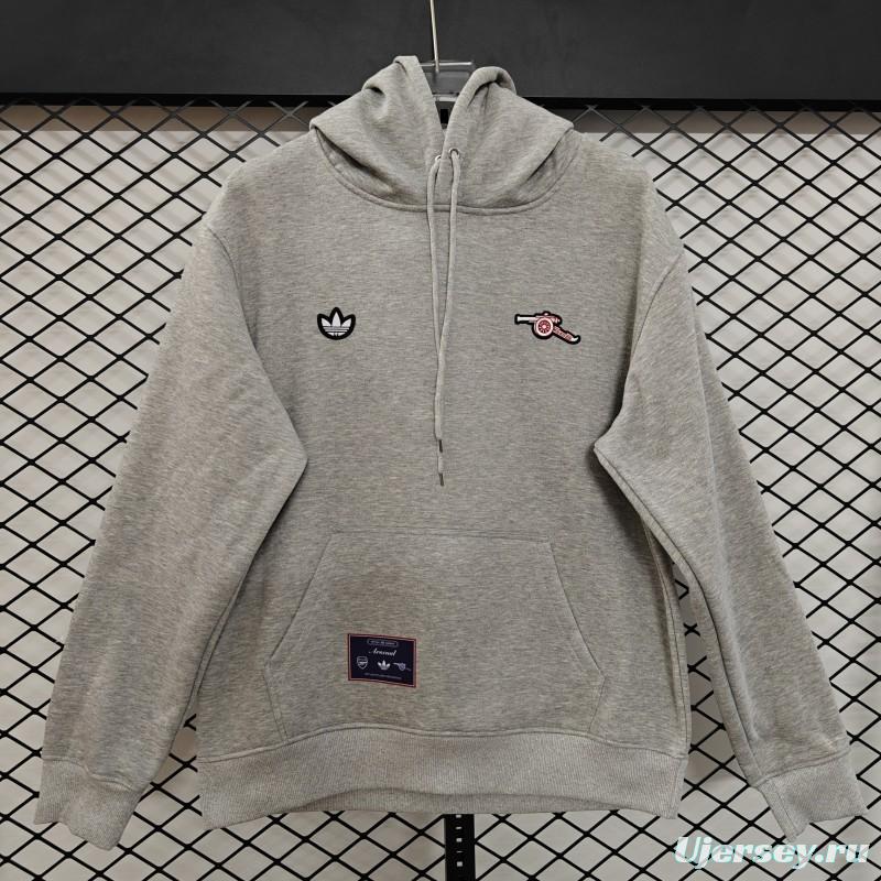 25/26 Arsenal Embroidered Logo Hoodie 7 Colors