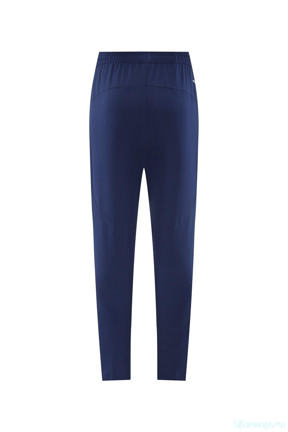 2025 Adidas Royal Blue Half Zipper Jacket+Long Pants S-2XL