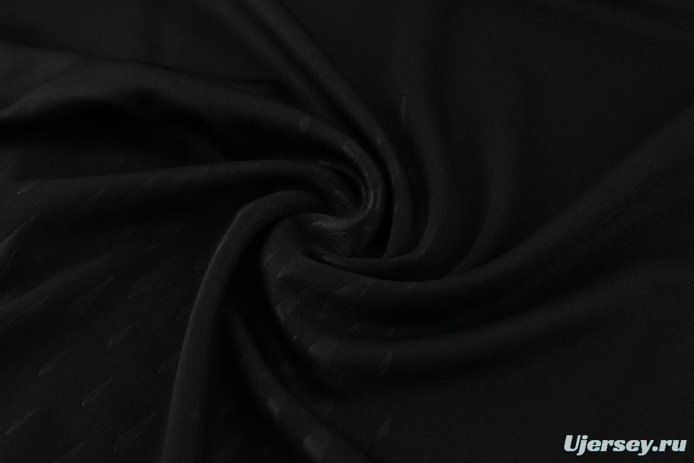 23/24 Turkey Black S-2XL Half Zipper Jacket+Long Pants