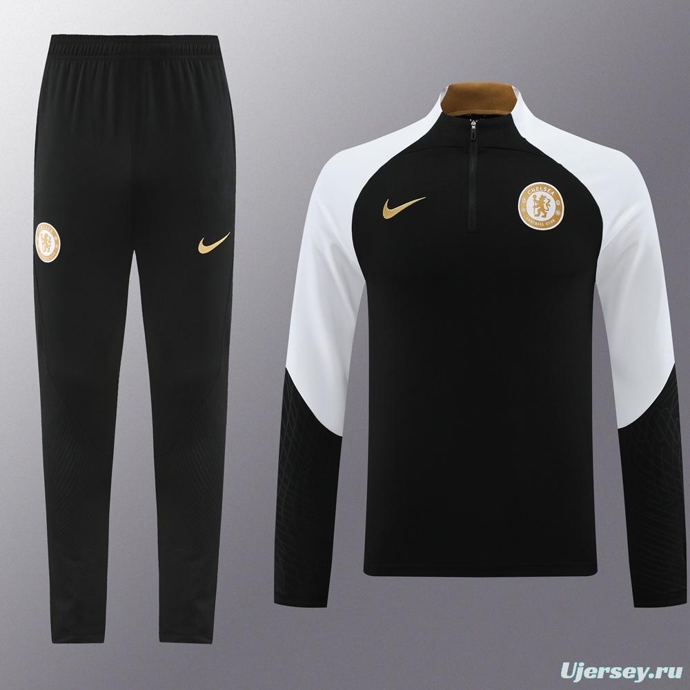 25/26 Chelsea Black Half Zipper Jacket+Long Pants