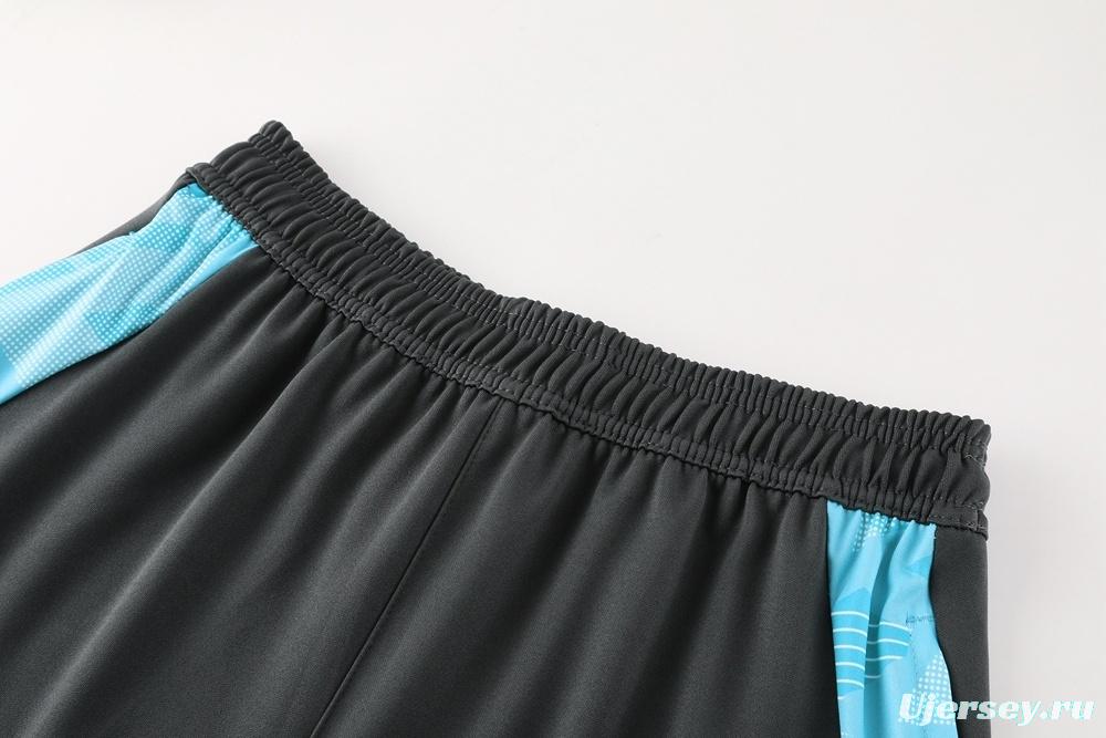 2025 Argentina Dark Gray Short Sleeve+Soccer Shorts