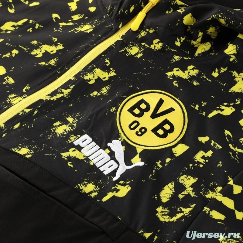 Borussia Dortmund Half Zipper Jacket+Long Pants S-2XL