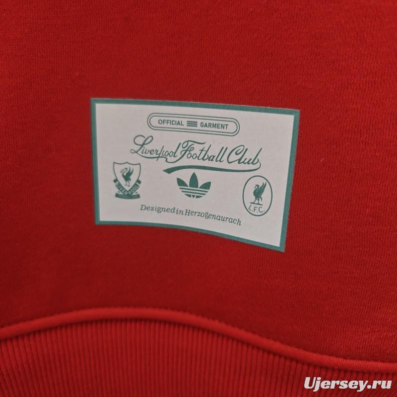 25/26 Liverpool Embroidered LogoHoodie 7 Colors