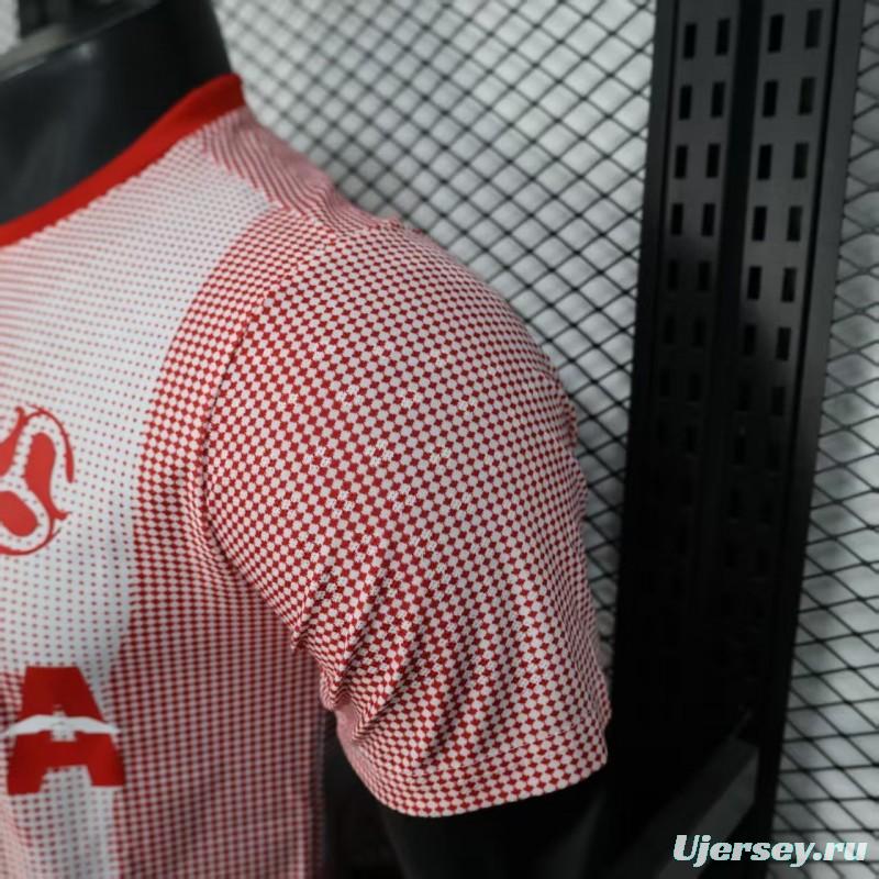 2025 Player Version  Canada Away White with Red Halftone Gradient Pattern World Cup Commemorative Jersey
