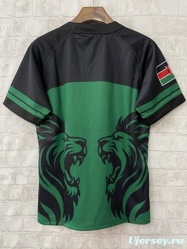 2026 Kenya Simbas Green with Double Lion Design Jersey