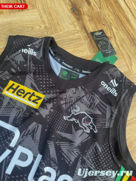 24/25 Penrith Panthers Black with Indigenous Design Singlet