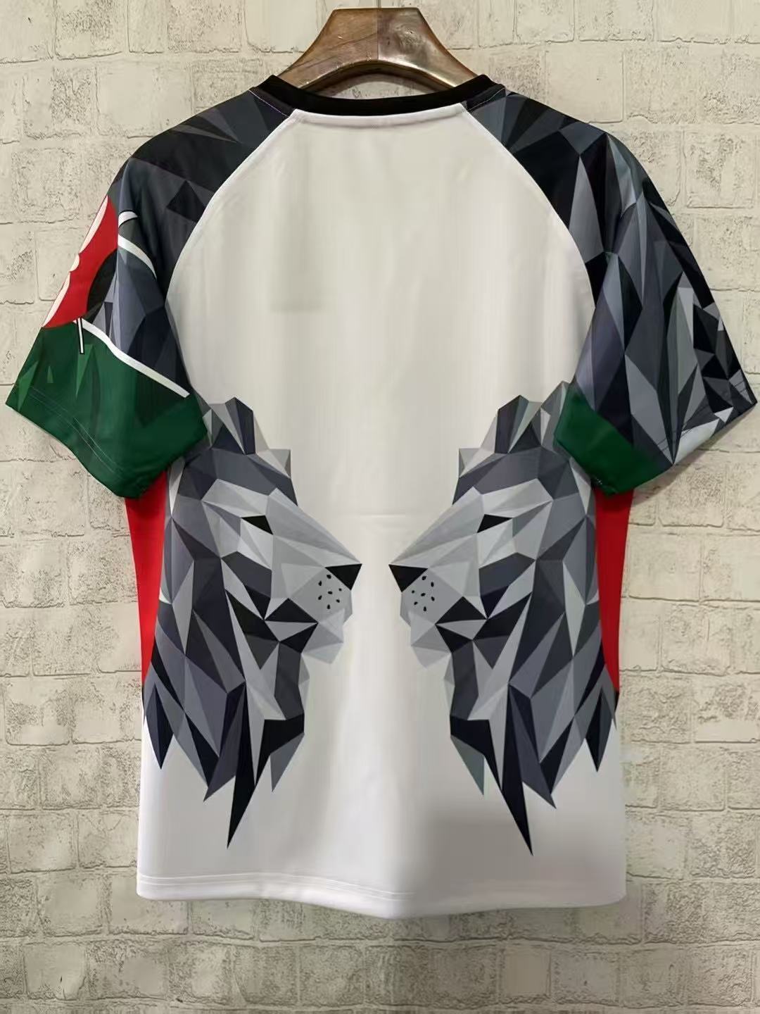 2026 Kenya White Geometric Lion Jersey