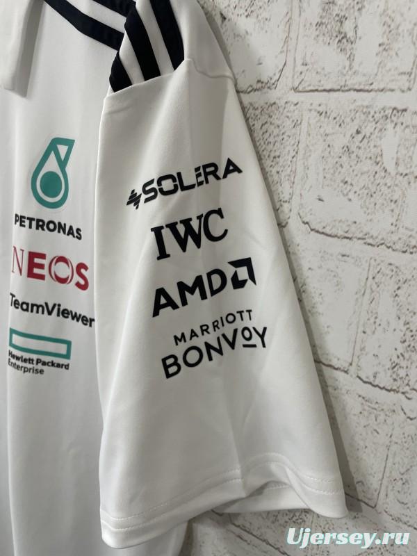 2026 F1 Mercedes-AMG Petronas F1 Team White Polo Shirt