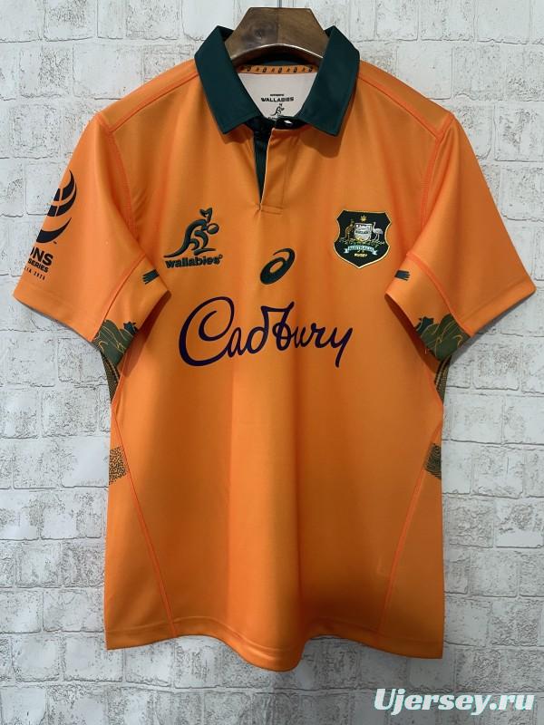 2026 Australia Wallabies Gold with Green Accents Jersey