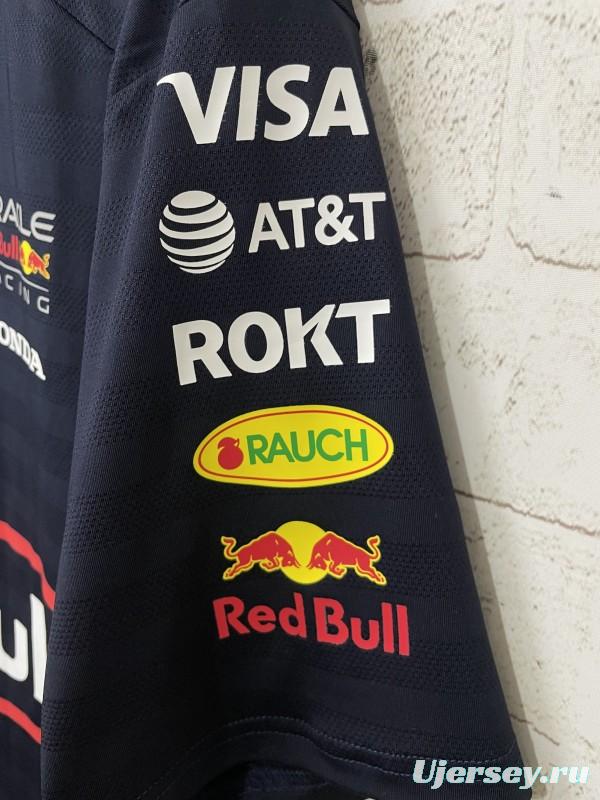 2026 F1 Oracle Red Bull Racing Navy with Red Stripes T-Shirt