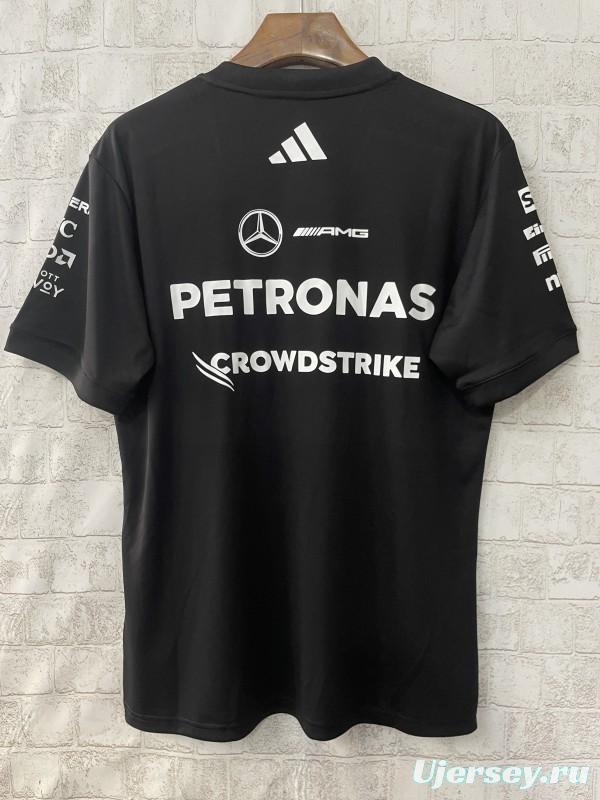 2025 F1 Mercedes-AMG Petronas Team Black Crew T-Shirt