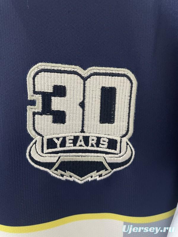 25/26 North Queensland Cowboys White and Navy with Grey Stripes Jersey