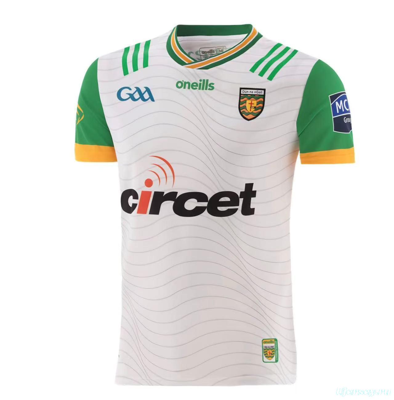 25/26 Donegal GAA White with Green and Gold Trim Jersey