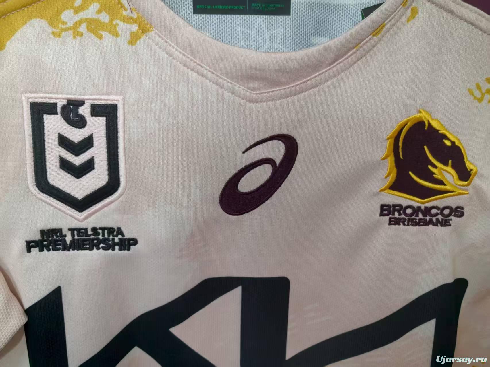 25/26 Brisbane Broncos White with Indigenous Art Jersey