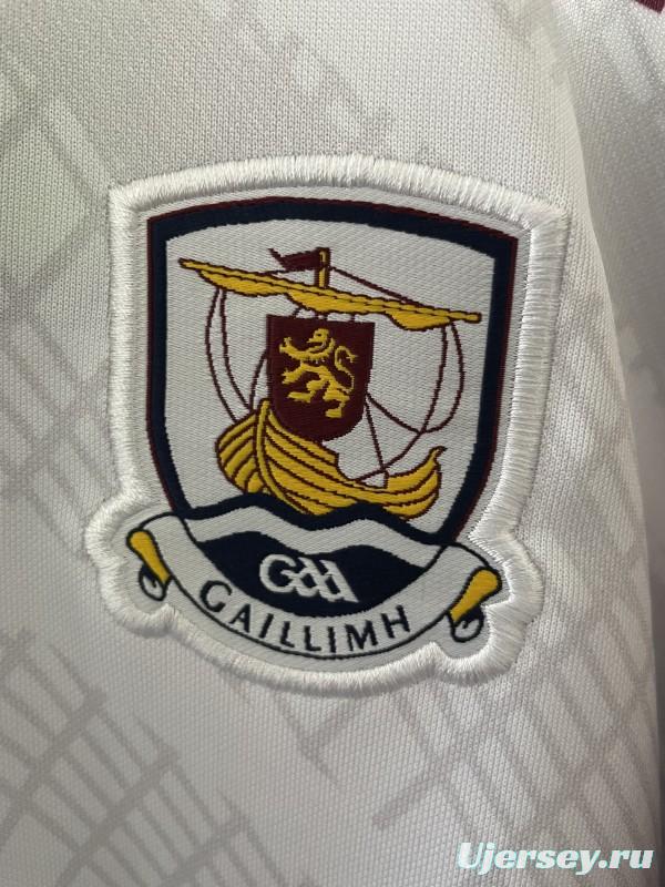 25/26 Galway GAA White with Maroon Trim Away Jersey