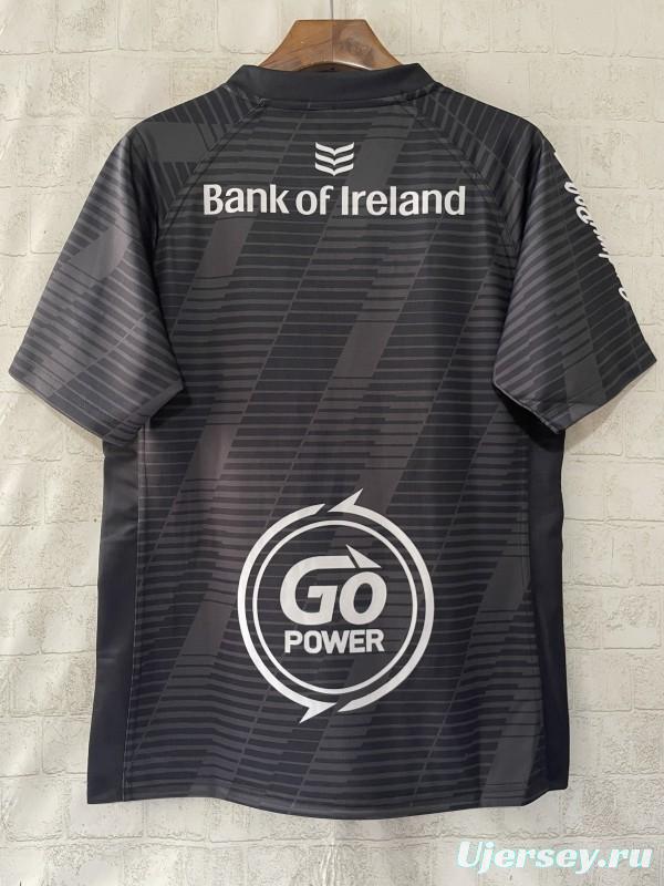 25/26 Ulster Rugby Black with Horizontal Stripe Pattern Jersey