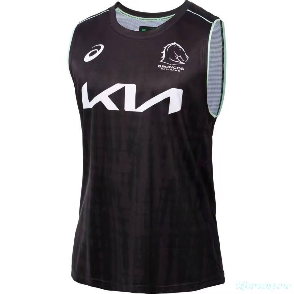 25/26 Brisbane Broncos Black Training Vest