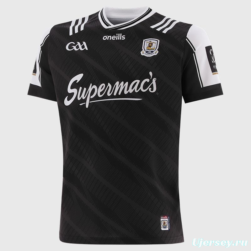 25/26 Galway GAA Black with Diagonal Stripes Jersey