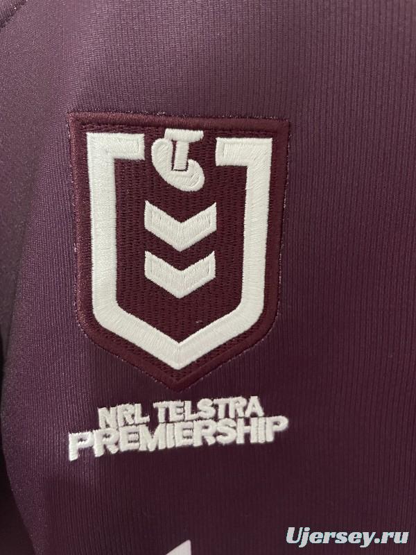 25/26 Brisbane Broncos Maroon with Gold Stripes Jersey