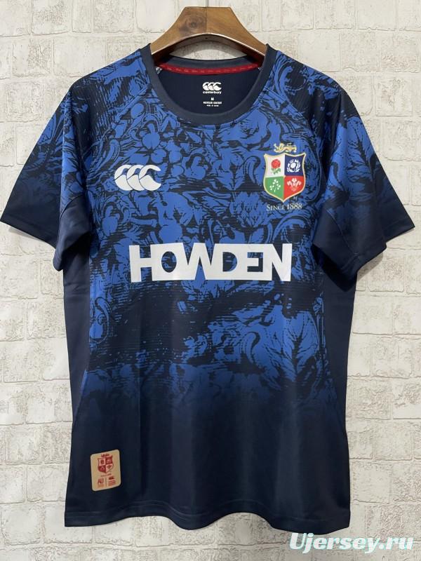 2025 British & Irish Lions Navy with Blue Pattern Jersey