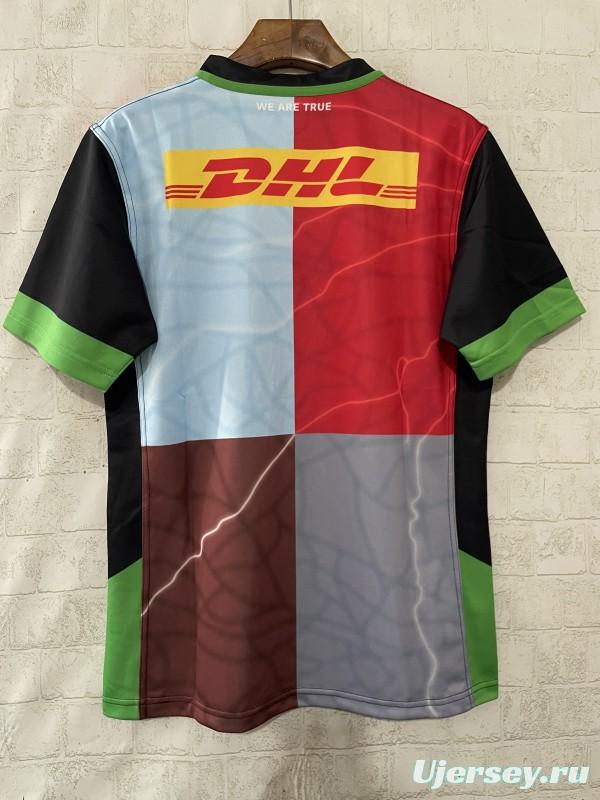 25/26 Harlequins Multicolor with Quartered Harlequin Pattern Jersey