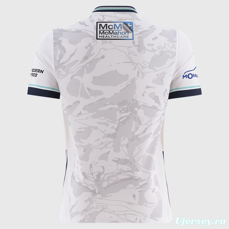 2026 Fermanagh GAA White with Grey Camouflage Pattern Jersey