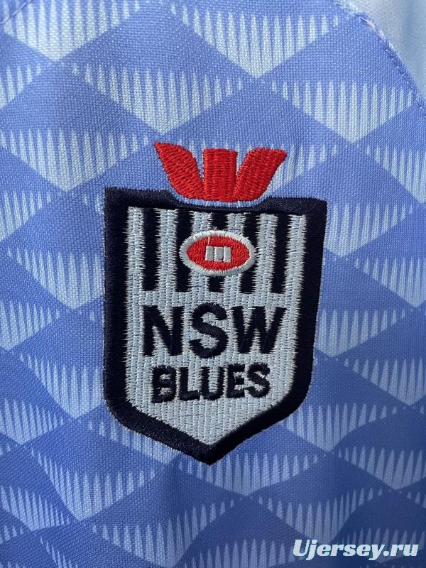 2026 NSW Blues Sky Blue to Navy Blue Gradient with Diamond Pattern Women's Jersey