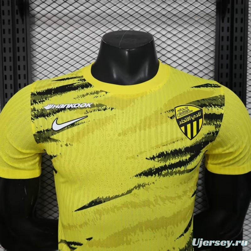Player Version 25/26 Al-Ahli Saudi  Yellow Pre-Match Jersey