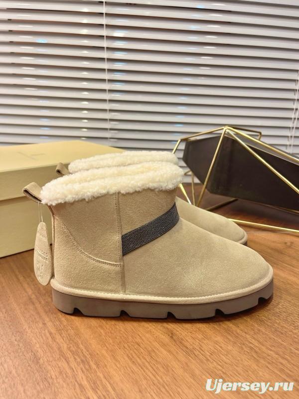 Brunello Cucinelli Winter New Snow Boots Sheepskin Buns Boots - AS00350