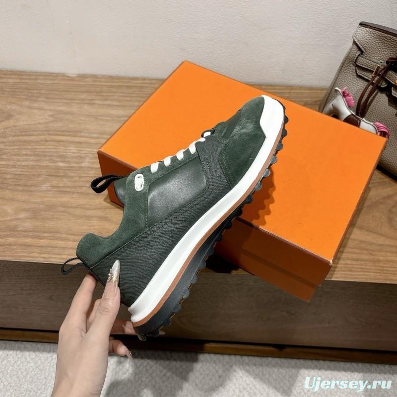 Hermes Boot-Type Shoes with Classic British Color Blocking Design - AS00410