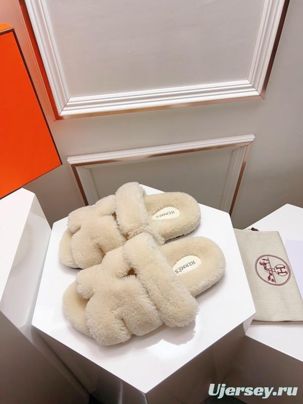 H Love Uncle Shoes Fur Slippers - LY00270