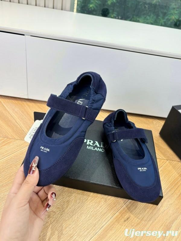 Prada 2025/SS Metal Toe Thin Sole Training Shoes Casual Footwear - LY00260