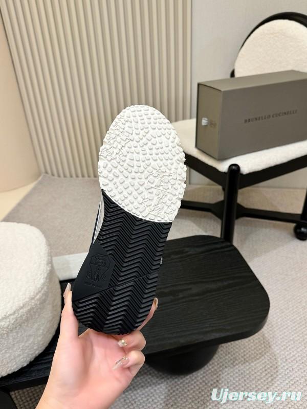 Brunello Cucinelli Casual Sneakers with Textured Calfskin and Seasonal Colors - KFY00320