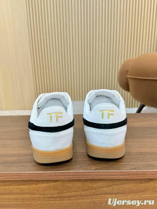 Tom Ford 2025 SS Casual Shoes with Classic Color Blocking and Imported Leather Insole - AS00350