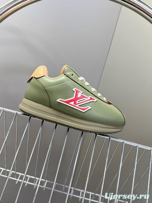Louis Vuitton 2025 SS LV x Pharrell Williams Runway Platform Sneakers Retro Running Shoes - KFY00380/KFY00390