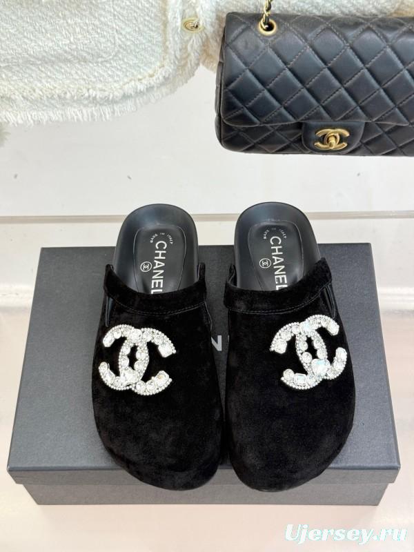 Chanel Classic CC Rhinestone Birkenstock Sandals - KFY00280