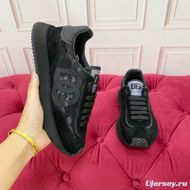 Dolce & Gabbana 2025/SS New Collection Luxury Embroidered Logo Sneakers - AS00300