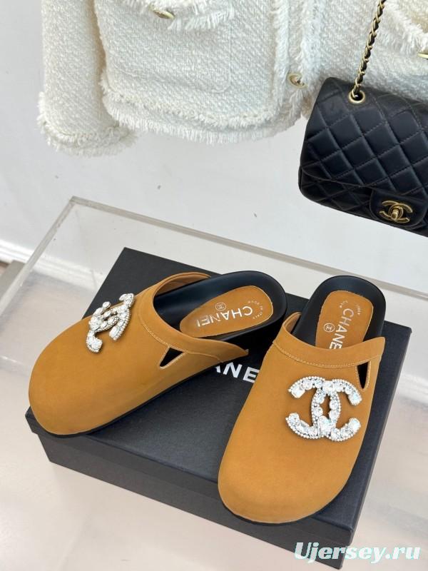 Chanel Classic CC Crystal Birkenstock Sandals - KFY00280