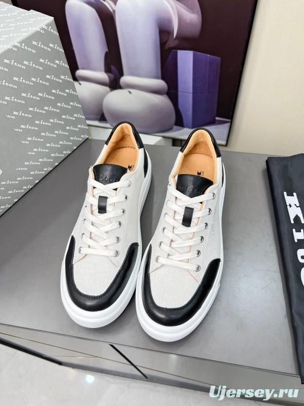 Kiton Spring Summer 2025 Lace-Up Old Money Style Casual Men's Shoes - KFY00320