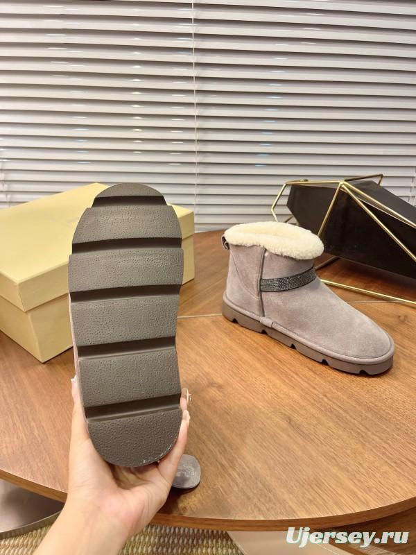 Brunello Cucinelli Winter New Snow Boots Sheepskin Buns Boots - AS00350